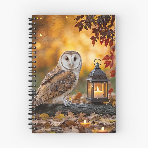 Item preview, Owl Amidst Autumn Foliage Lantern Glow designed and sold by Stephanie Laird.