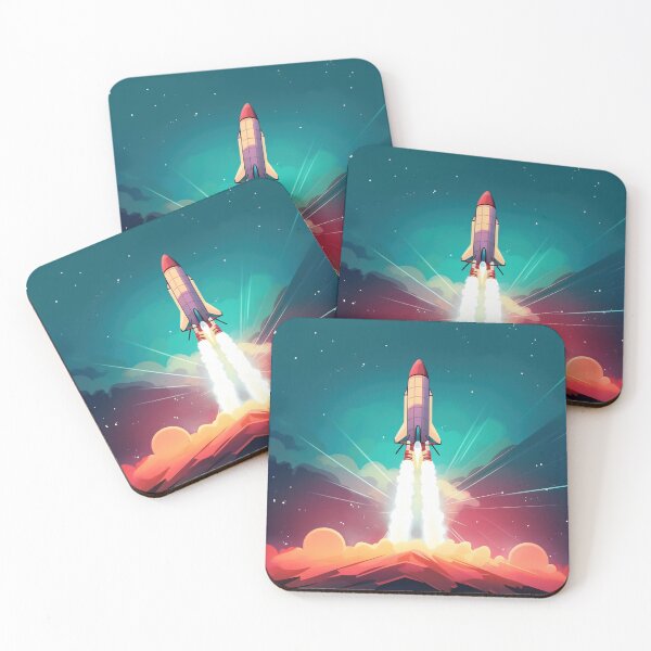Item preview, Rocket launch, ship, 2d illustration designed and sold by anytka.