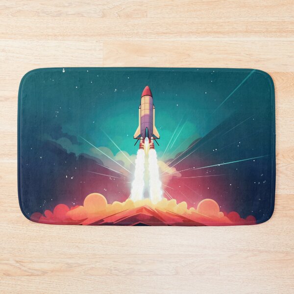 Item preview, Rocket launch, ship, 2d illustration designed and sold by anytka.