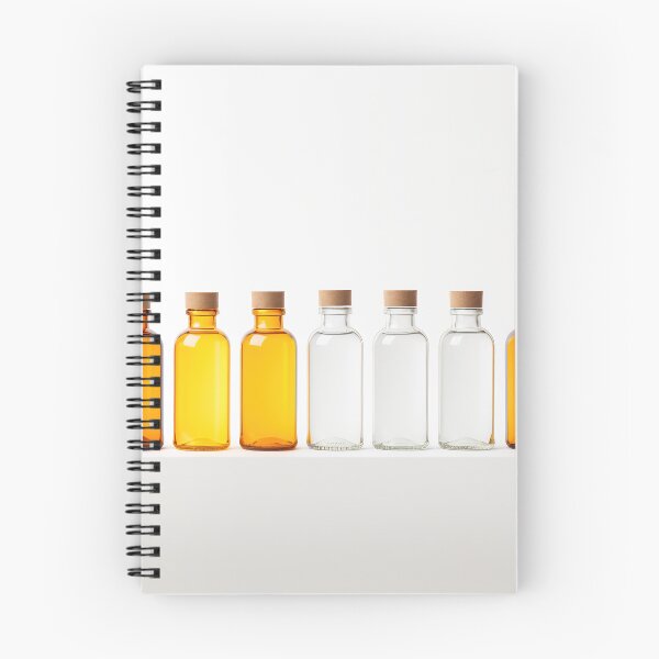 Item preview, Row of glass bottles with wooden lids designed and sold by anytka.
