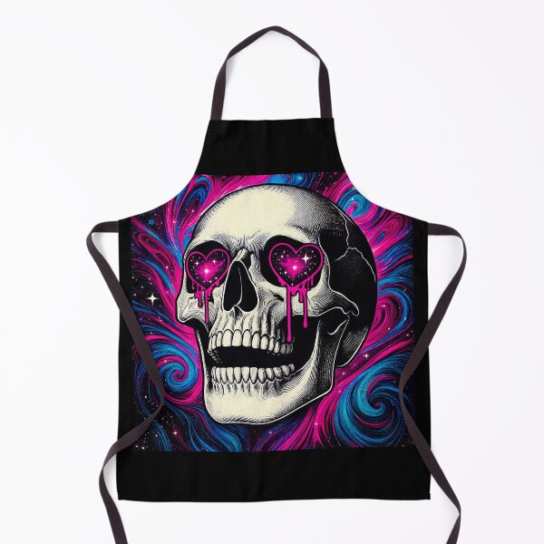 Item preview, Cosmic Heart Eyes Skull designed and sold by Dopamine Glitch.