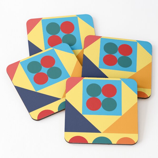 Item preview, A GEOMETRIC PAINTING IN THE BAUHAUS STYLE designed and sold by infinitearte.