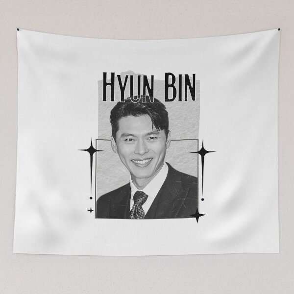 Item preview, Hyun Bin Korean Actor Scrapbook Collage Cozy Y2K Vintage Design designed and sold by HELL0WBELLO.