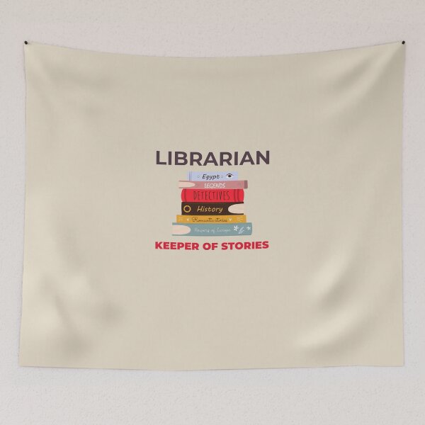 Item preview, Librarian – Keeper of Stories designed and sold by Novel Works Studio.