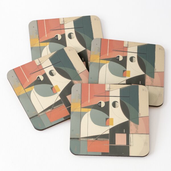 Item preview, Cubist Inspired Abstract Portrait - Mid Century Modern designed and sold by MarvinStudios.