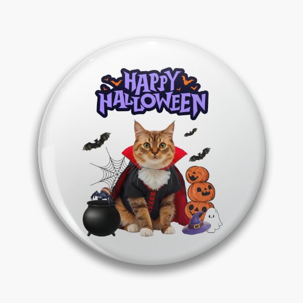 Item preview, Ragamuffin Cat Dracula Halloween Design – Cute Spooky Art for Cat Lovers designed and sold by Fredster1966.
