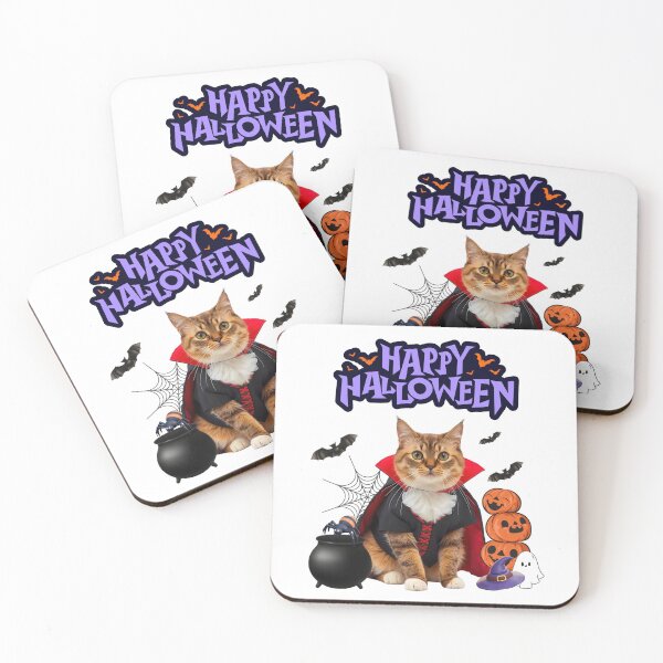 Item preview, Ragamuffin Cat Dracula Halloween Design – Cute Spooky Art for Cat Lovers designed and sold by Fredster1966.
