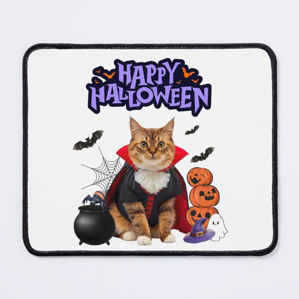 Item preview, Ragamuffin Cat Dracula Halloween Design – Cute Spooky Art for Cat Lovers designed and sold by Fredster1966.