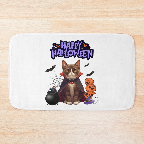 Item preview, Adorable Ragamuffin Cat Dracula Halloween Design – Cute Spooky Art for Cat Lovers designed and sold by Fredster1966.