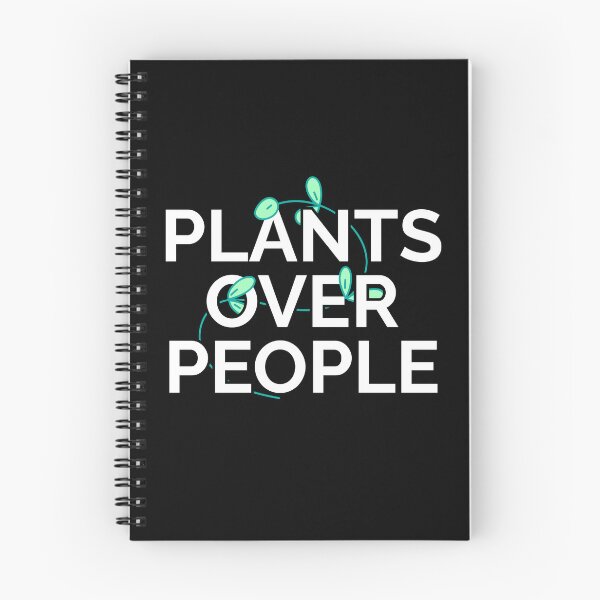 Aperçu de l'œuvre Les plantes avant les humains – Jeu de mots amusant sur la nature introvertie créée et vendue par PunIntend.