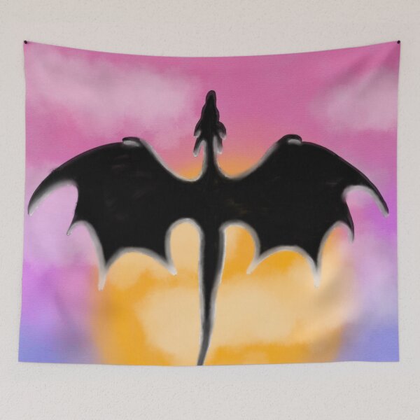 Item preview, Sunset dragon flight designed and sold by NatLeBrunDesign.