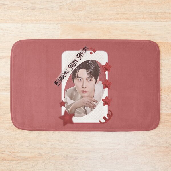 Item preview, Hwang Min Hyun Korean Actor Card Red Aesthetic Collage Design designed and sold by AJUNICE STUDIO.