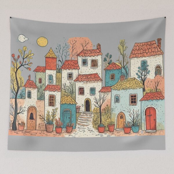 Item preview, Our calm village designed and sold by XJAXSTUDIO.