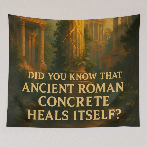 Item preview, Did You Know Ancient Roman Concrete Heals Itself designed and sold by FriskyLemur.