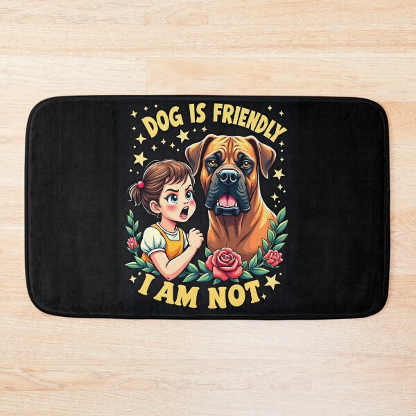 Item preview, Dog is Friendly I Am Not Funny Sweet Vintage Gift designed and sold by FrascatiStudio.