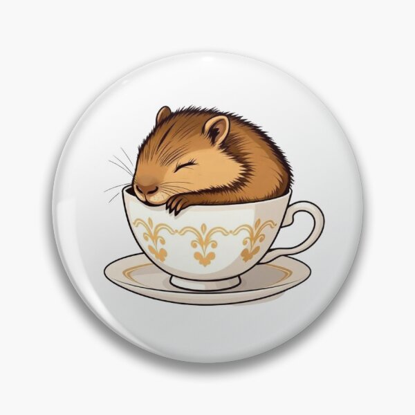 Item preview, Capybara Teacup designed and sold by OwlSpiritArt.