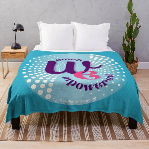 Item preview, Self-empowerment mandala to connect and celebrate all women - ocean-blue designed and sold by GoldflameDesign®.