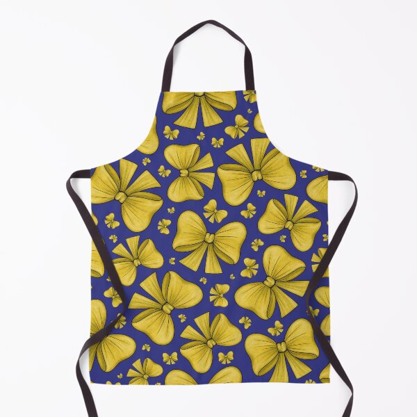 Item preview, Pattern of yellow bows on a dark purple background designed and sold by Cherevan.