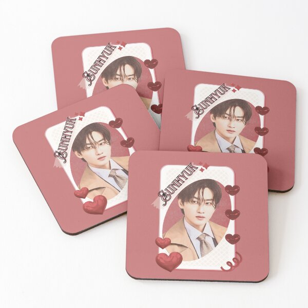 Item preview, Eunhyuk Super Junior Korean Actor Card Red Aesthetic Collage Design designed and sold by AJUNICE STUDIO.