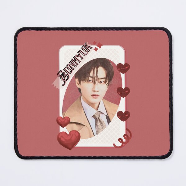 Item preview, Eunhyuk Super Junior Korean Actor Card Red Aesthetic Collage Design designed and sold by AJUNICE STUDIO.