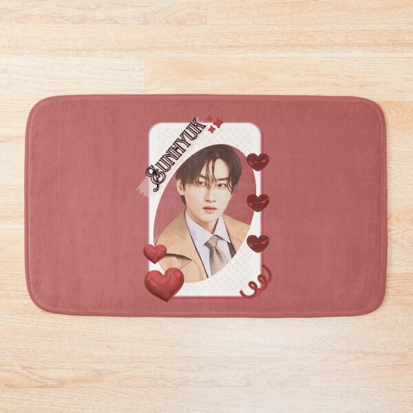 Item preview, Eunhyuk Super Junior Korean Actor Card Red Aesthetic Collage Design designed and sold by AJUNICE STUDIO.