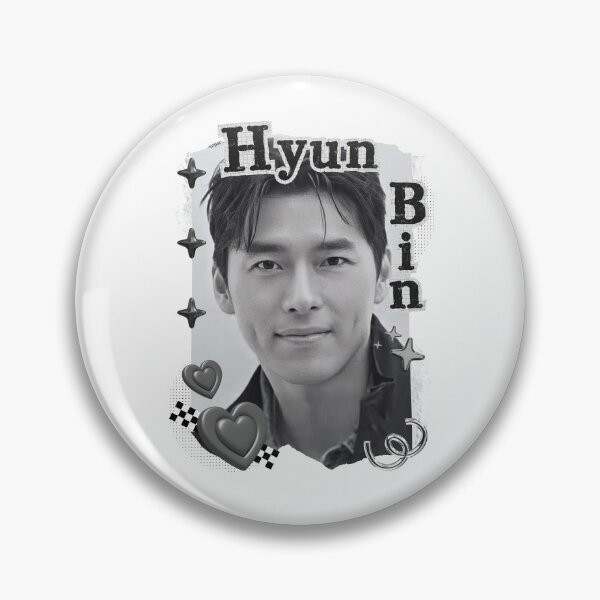 Item preview, Hyun Bin Korean Actor Black and White Collage Digital Art Portrait designed and sold by AJUNICE STUDIO.