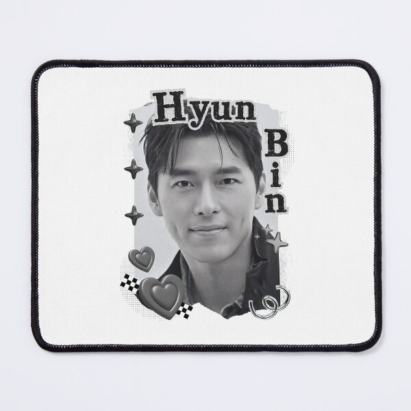 Item preview, Hyun Bin Korean Actor Black and White Collage Digital Art Portrait designed and sold by AJUNICE STUDIO.