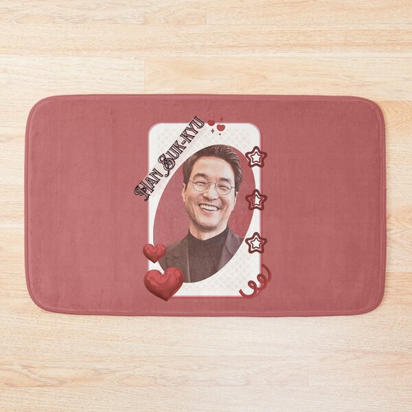 Aperçu de l'œuvre Carte de l'acteur coréen Han Suk-kyu, collage esthétique rouge créée et vendue par AJUNICE STUDIO.