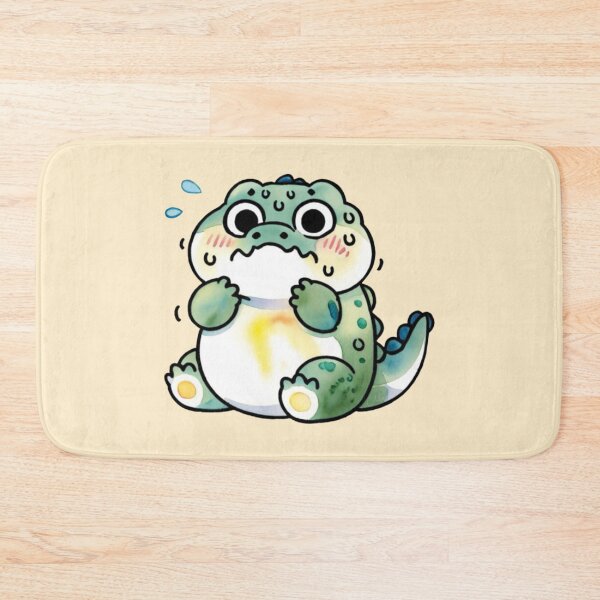 Item preview, Charming Insecurity Fearful Crocodile designed and sold by MoxisWatercolor.