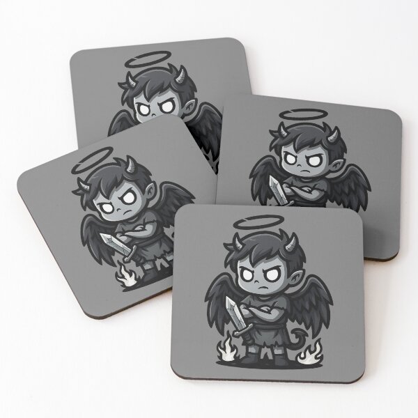 Item preview, Cute Gothic Demon Boy – Chibi Warrior designed and sold by Ahau Designs.