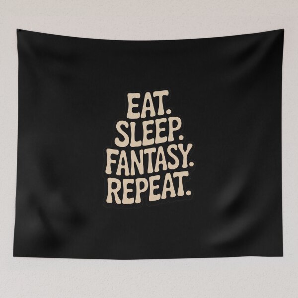 Item preview, Eat. Sleep. Fantasy. Repeat. – Minimal Typo designed and sold by Enea Kelo.