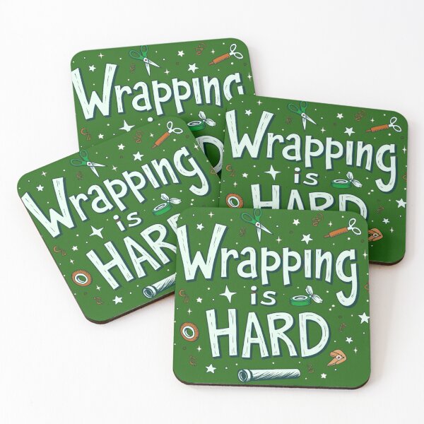 Item preview, Wrapping is Hard Funny Christmas T-Shirt – Holiday Gift Wrapping Humor Tee designed and sold by GiftLore Studio.