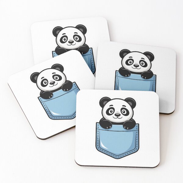 Item preview, Cartoon Panda in Pocket designed and sold by NicolasGlowArt.