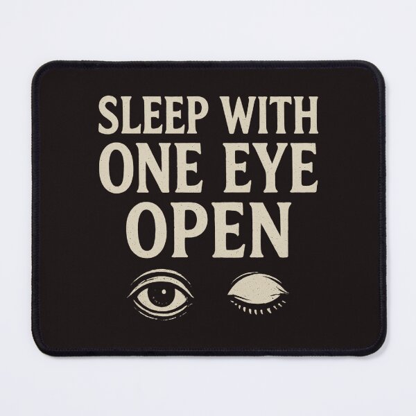Item preview, Sleep With One Eye Open – Creepy Horror Eye Design designed and sold by Pawsomeprints59.