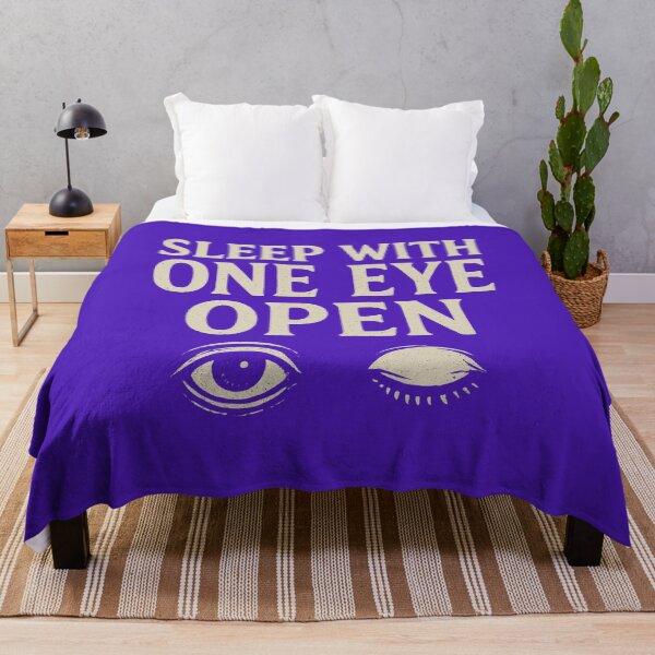 Item preview, Sleep With One Eye Open – Creepy Horror Eye Design designed and sold by Pawsomeprints59.