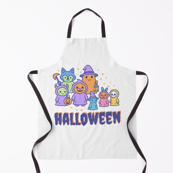 Item preview, Adorable Kawaii Halloween gang, neon pastel, Samhain. Children's. designed and sold by Sira y El Loco.
