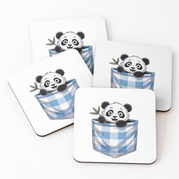 Item preview, Cute Panda in Pocket designed and sold by NicolasGlowArt.