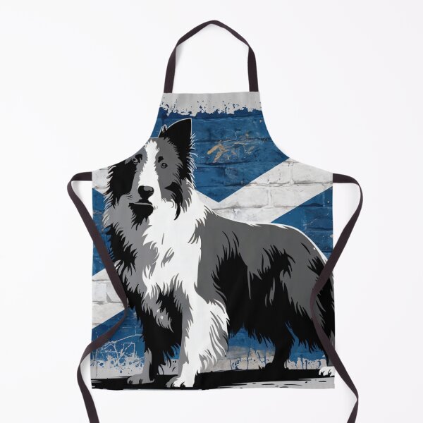 Item preview, Border Collie Scottish Flag Wall Art – Highland Herding Dog Poster designed and sold by jazzyfunky.
