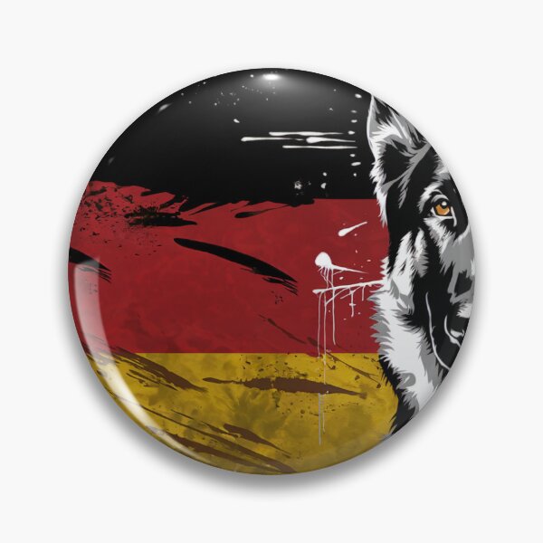 Item preview, German Shepherd Flag Wall Art – Patriotic Working Dog Print designed and sold by jazzyfunky.