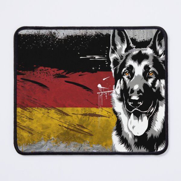 Item preview, German Shepherd Flag Wall Art – Patriotic Working Dog Print designed and sold by jazzyfunky.