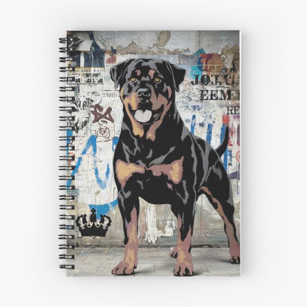 Item preview, Rottweiler Wall Art – Powerful Guardian Dog Canvas Print designed and sold by jazzyfunky.