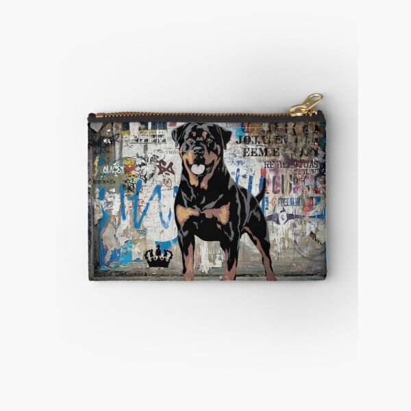 Item preview, Rottweiler Wall Art – Powerful Guardian Dog Canvas Print designed and sold by jazzyfunky.