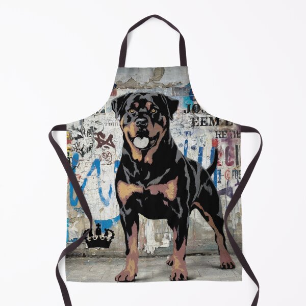 Item preview, Rottweiler Wall Art – Powerful Guardian Dog Canvas Print designed and sold by jazzyfunky.