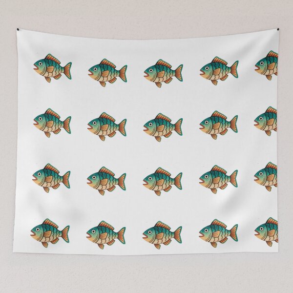Item preview, Pre-Columbian symbol fish in watercolor  designed and sold by Origen88.