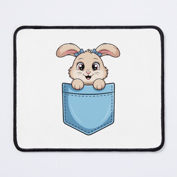 Item preview, Cute Rabbit in Pocket designed and sold by NicolasGlowArt.
