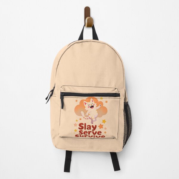 Item preview, Slay Serve Survive – Empowering Black Cat Design designed and sold by PriyaMagic.