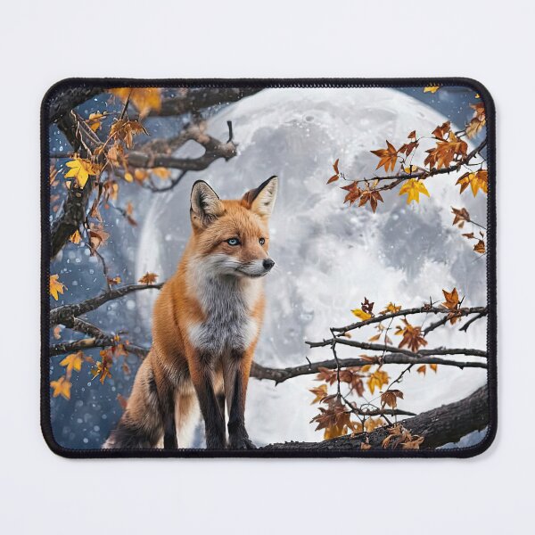 Item preview, Majestic Fox Under Full Moon designed and sold by Stephanie Laird.