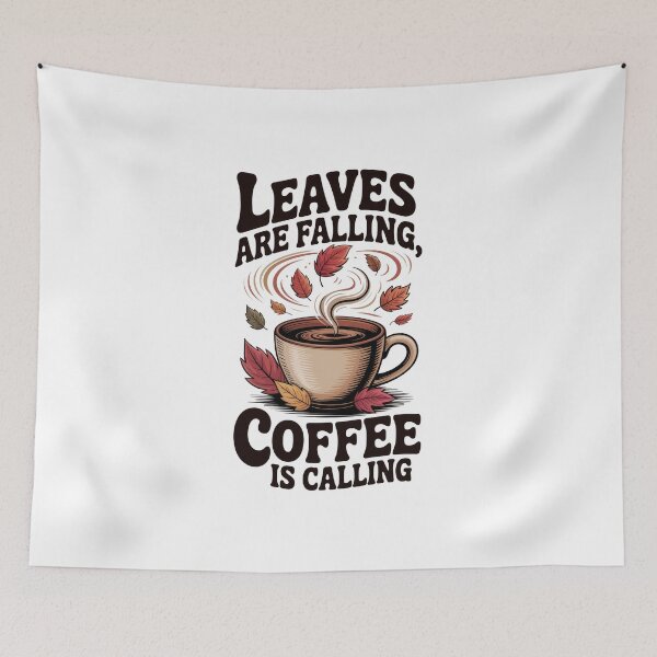 Item preview, Leaves Are Falling, Coffee Is Calling – Fall Latte Vibes designed and sold by Enea Kelo.