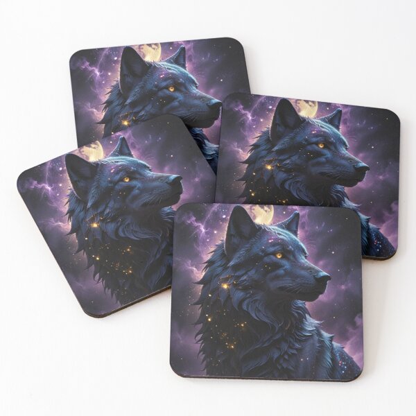 Item preview, Mystic Gothic Wolf – Dark Fantasy Art Print designed and sold by Shouganai-Mind.