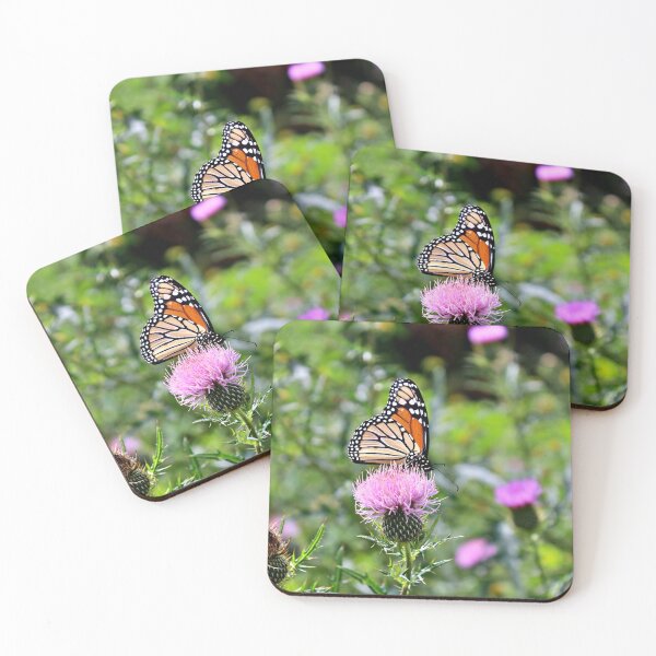 Item preview, Monarch Butterfly Feeding on a Thistle designed and sold by Martha Sherman.